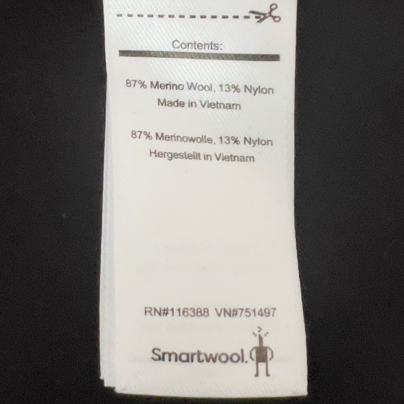 Smartwool merino wool blend long sleeve black hooded base layer top women's M - Picture 7 of 7